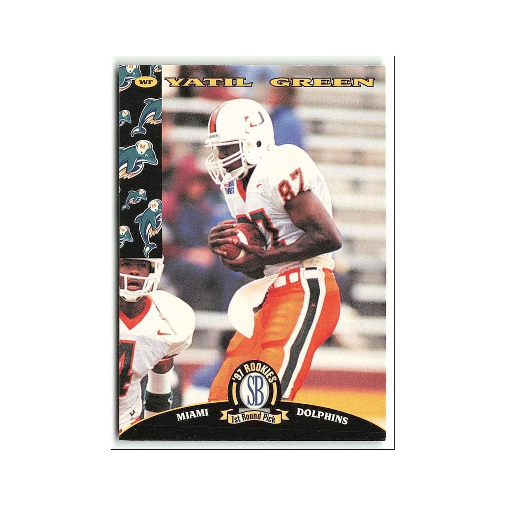 Yatil Green Rookie 1997 Score Board NFL Rookies #12 Miami Dolphins NM