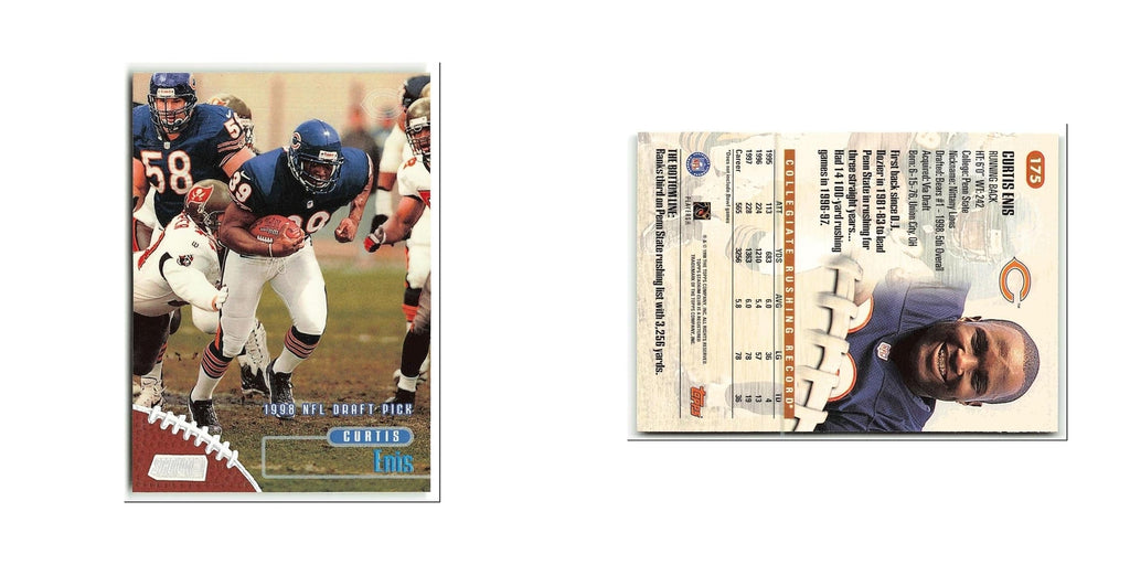 Curtis Enis Rookie 1998 Topps Stadium Club #175 Chicago Bears Football Card NM