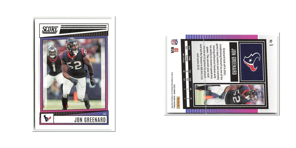 Jonathan Greenard 2022 Score #5 Houston Texans Football Card NM