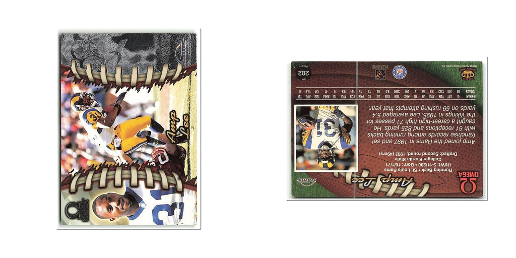Amp Lee 1998 Pacific Omega #202 St. Louis Rams Football Card NM