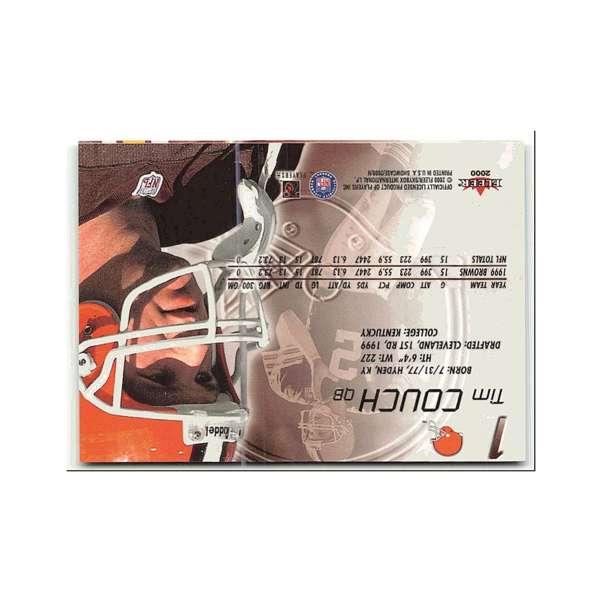 Cleveland Browns 2000 Fleer Tradition #373 Cleveland Browns Football Card NM