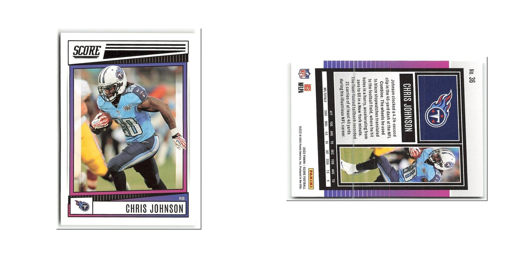 Chris Johnson 2022 Score #36 Tennessee Titans Football Card NM