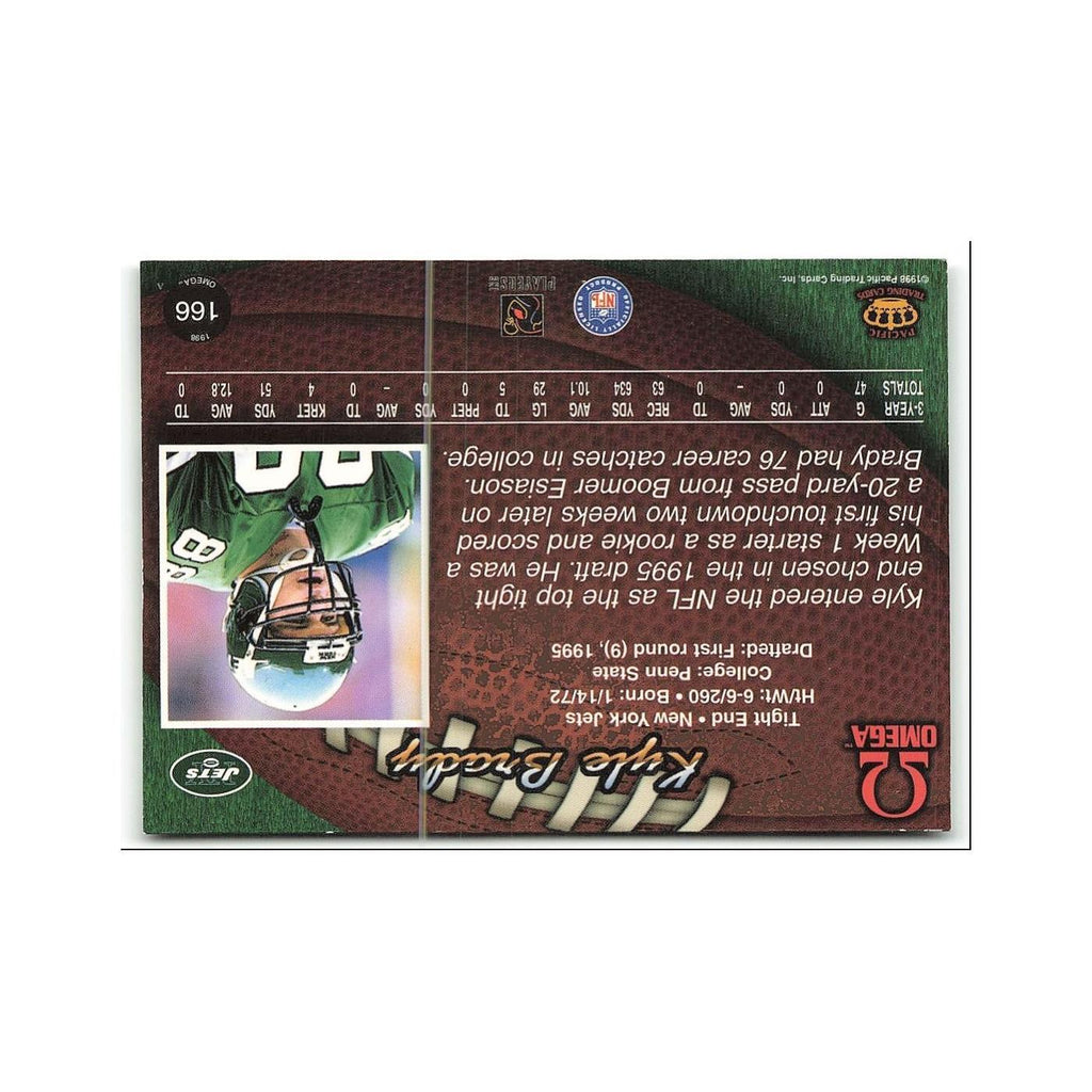 Kyle Brady 1998 Pacific Omega #166 New York Jets Football Card NM
