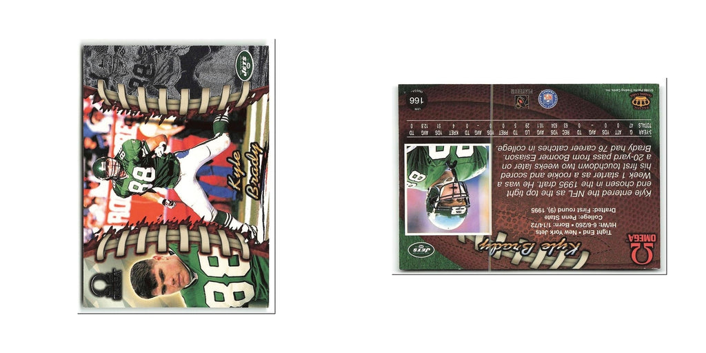 Kyle Brady 1998 Pacific Omega #166 New York Jets Football Card NM
