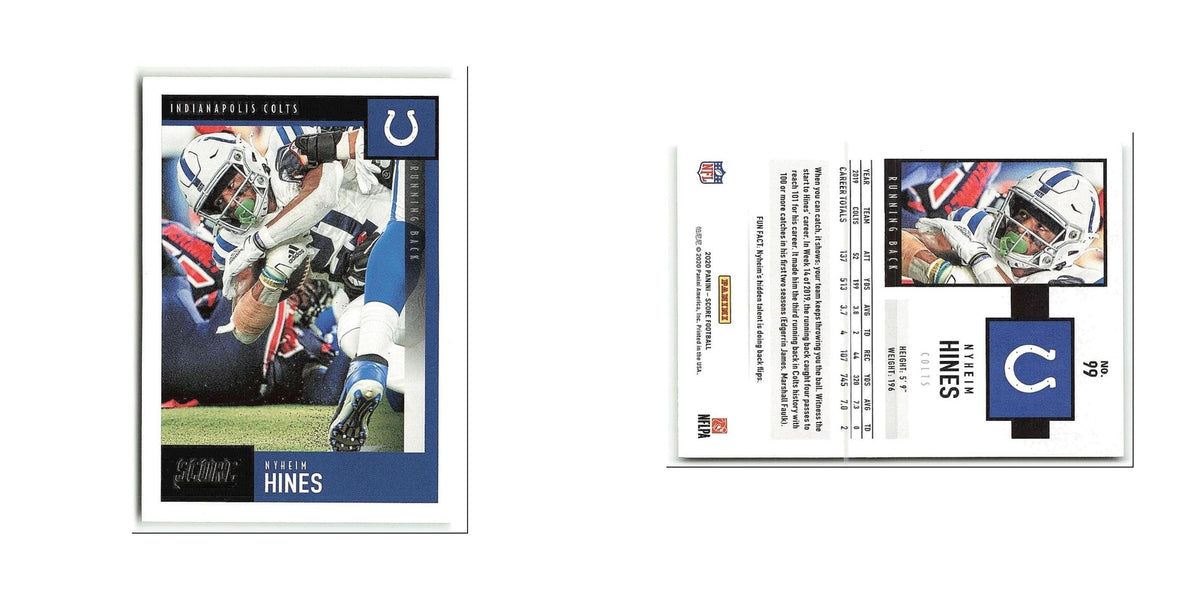Nyheim Hines 2020 Score #99 Indianapolis Colts Football Card NM