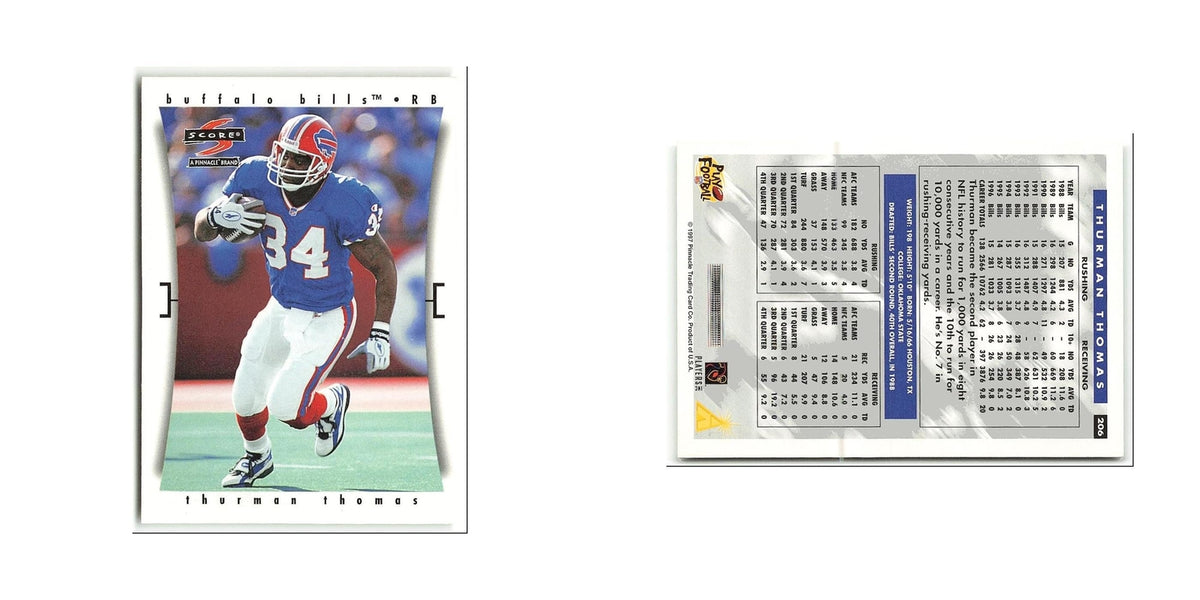 Thurman Thomas 1997 Score #206 Buffalo Bills Football Card NM