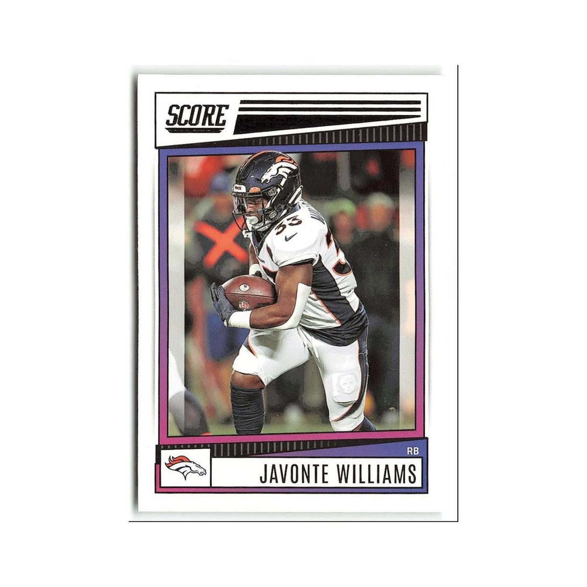 Javonte Williams 2022 Score #79 Denver Broncos Football Card NM