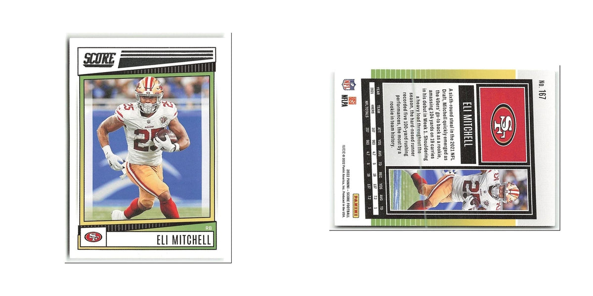 Eli Mitchell 2022 Score #167 San Francisco 49ers Football Card NM
