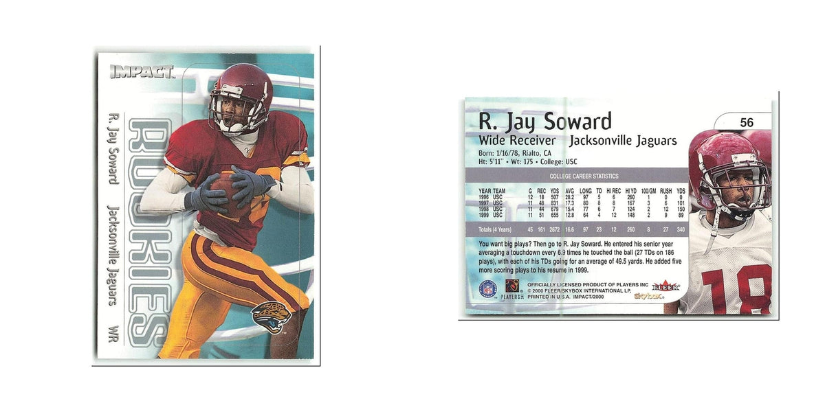 R. Jay Soward Rookie 2000 Skybox Impact #56 Jacksonville Jaguars NM
