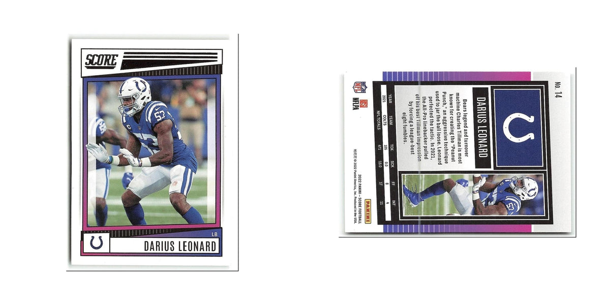 Darius Leonard 2022 Score #14 Indianapolis Colts Football Card NM