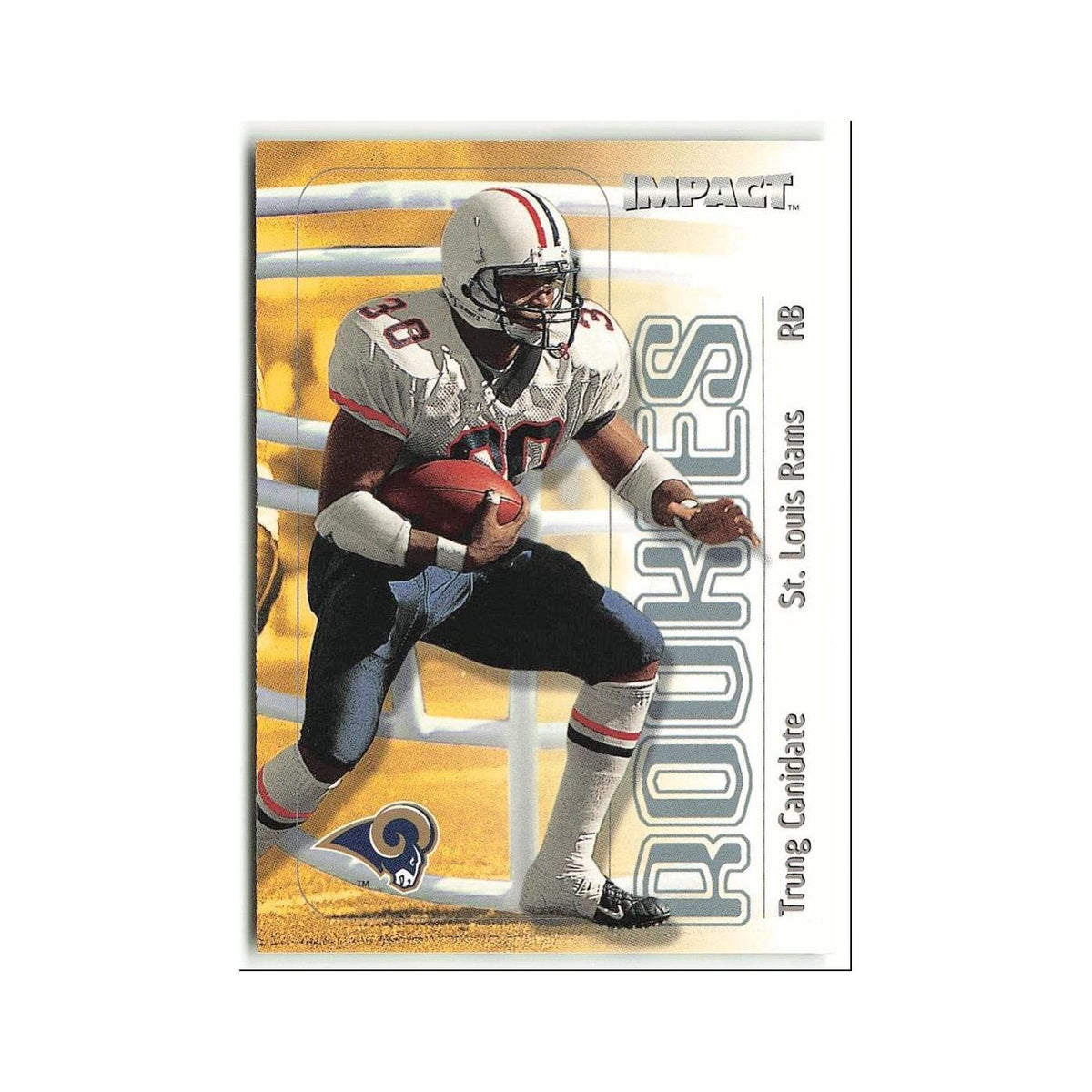 Trung Canidate Rookie 2000 Skybox Impact #102 St. Louis Rams Football Card NM