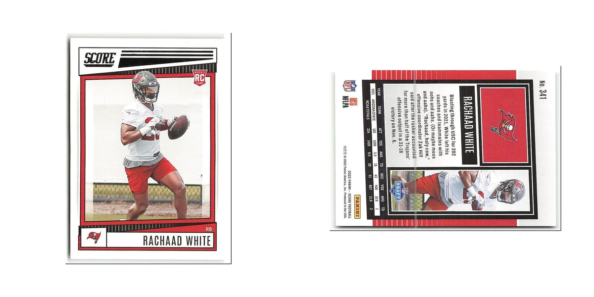 Rachaad White Rookie 2022 Score #341 Tampa Bay Buccaneers Football Card NM
