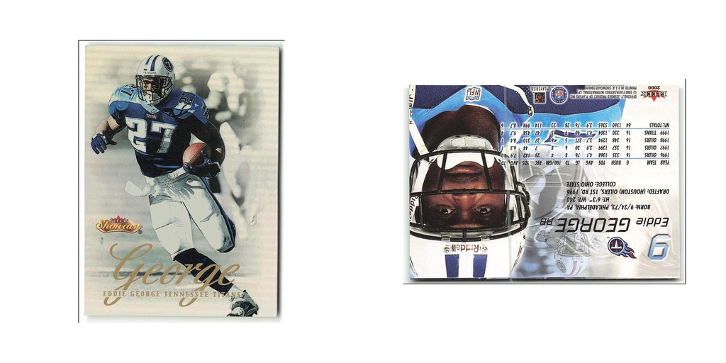 Eddie George 2000 Fleer Showcase #9 Tennessee Titans Football Card NM