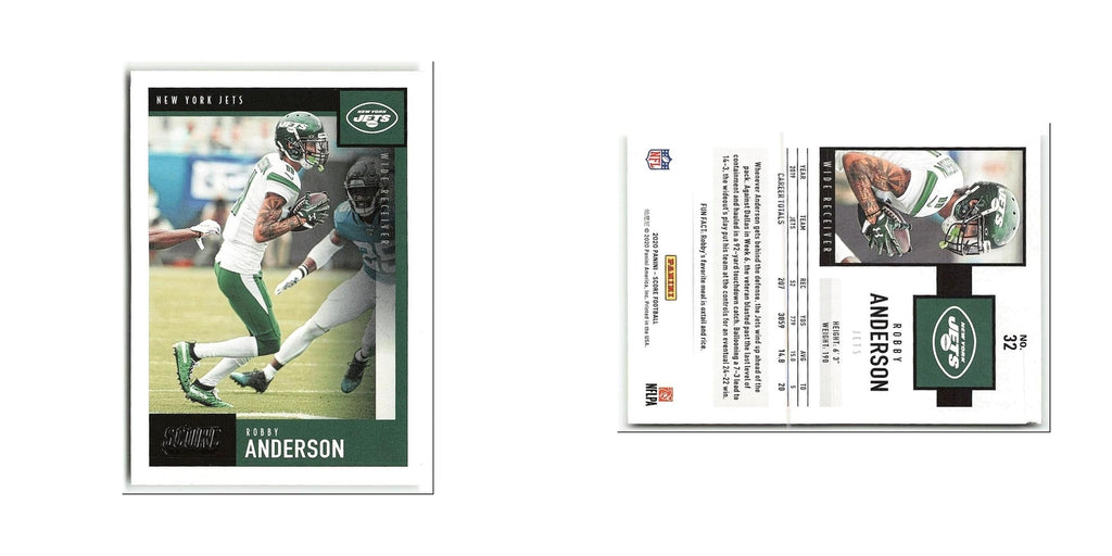 Robby Anderson 2020 Score #32 New York Jets Football Card NM