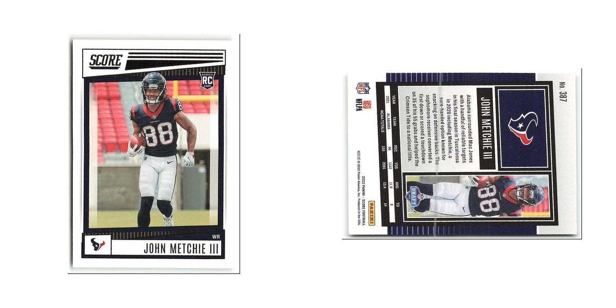John Metchie III Rookie 2022 Score #387 Houston Texans Football Card NM