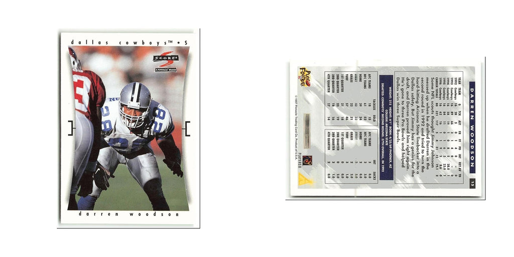Darren Woodson 1997 Score #15 Dallas Cowboys Football Card NM