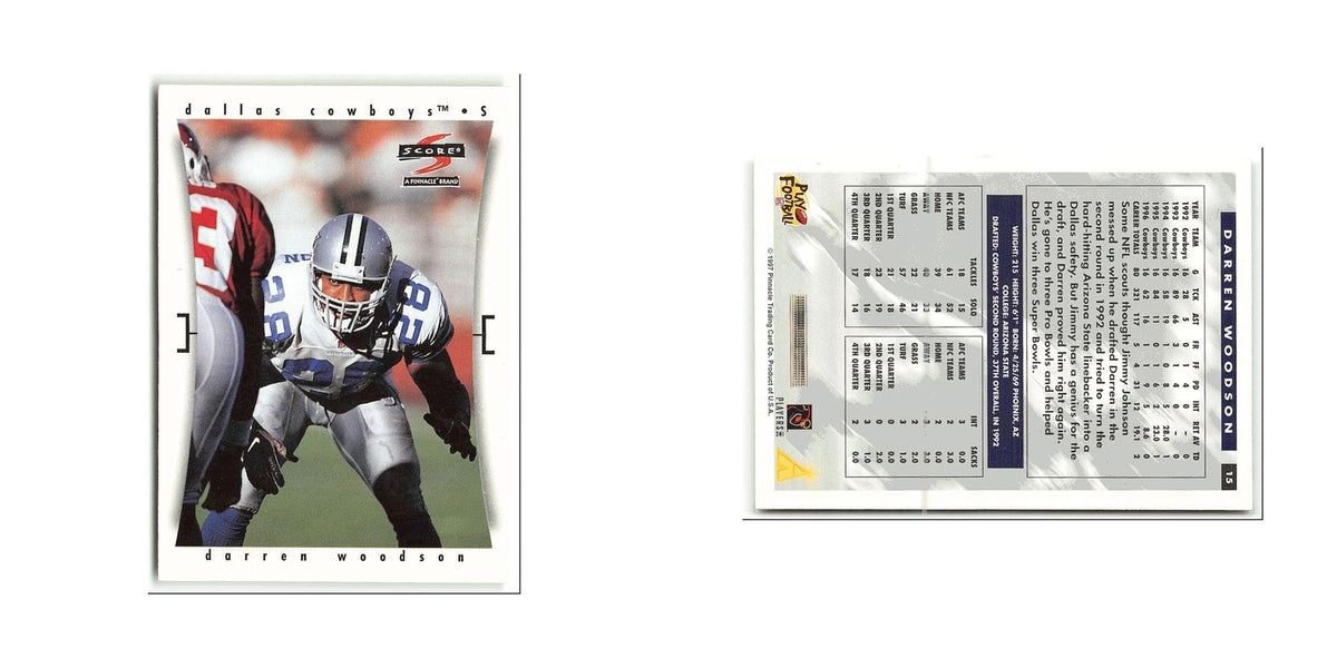Darren Woodson 1997 Score #15 Dallas Cowboys Football Card NM