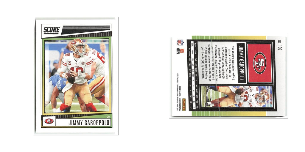 Jimmy Garoppolo 2022 Score #166 San Francisco 49ers Football Card NM