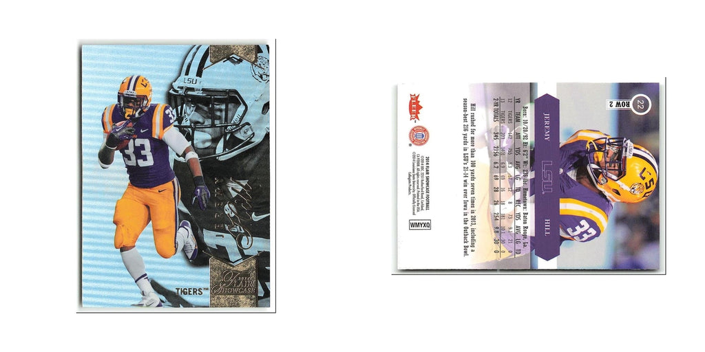 Jeremy Hill 2014 Flair Showcase #22 LSU Tigers Football Card NM
