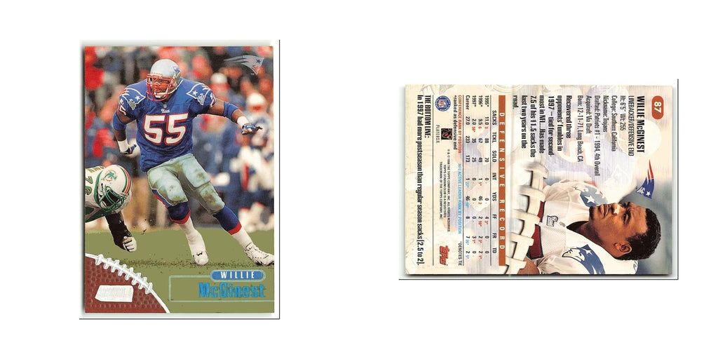 Willie McGinest 1998 Topps Stadium Club #87 New England Patriots NM