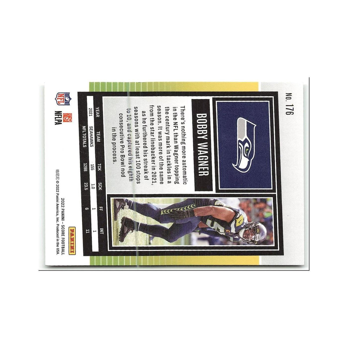 Bobby Wagner 2022 Score #176 Seattle Seahawks Football Card NM
