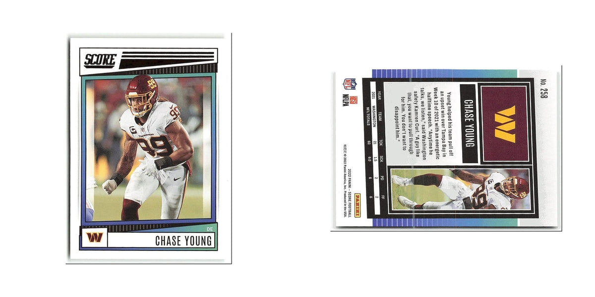 Chase Young 2022 Score #258 Washington Commanders Football Card NM
