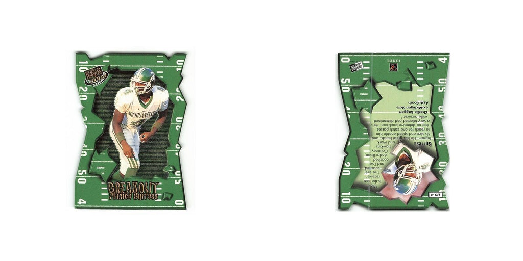 Plaxico Burress 2000 Press Pass Breakout #BO4 Spartans NM