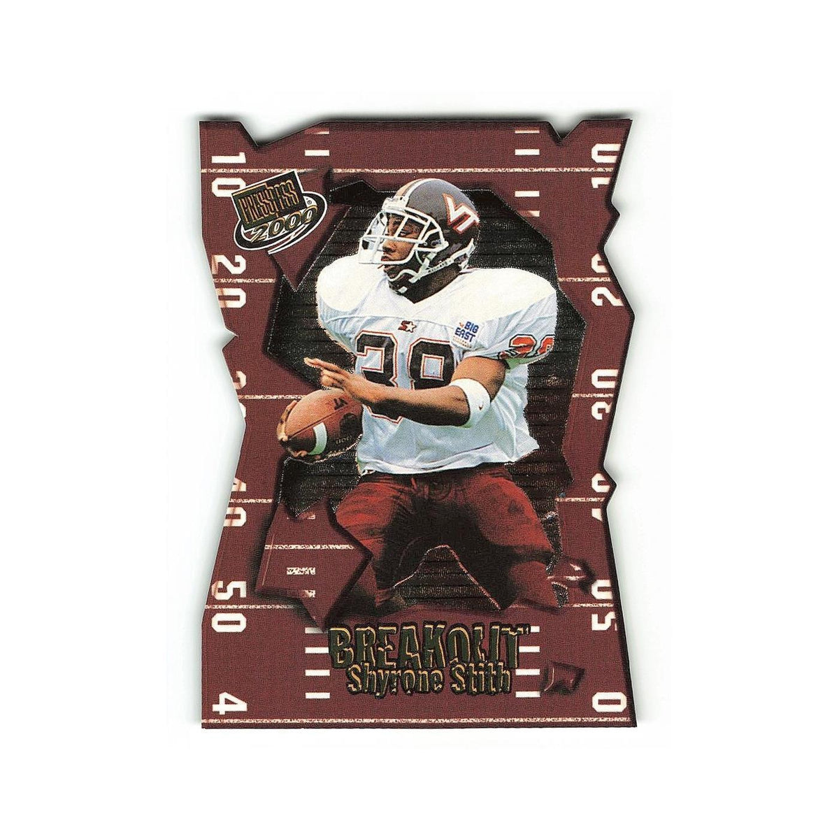 Shyrone Smith 2000 Press Pass Breakout #BO 14 Virginia Tech Hokies NM