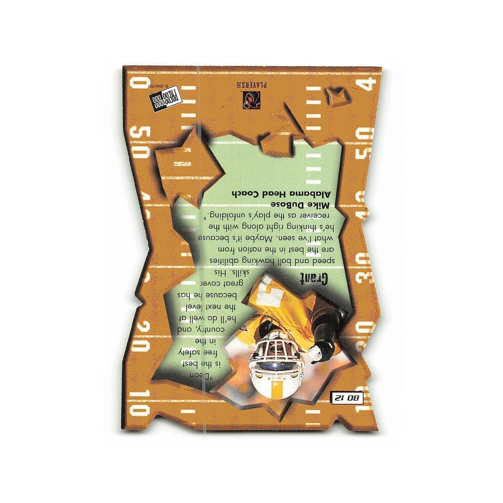 Deon Grant 2000 Press Pass Breakout #12 Tennessee Volunteers Football Card NM