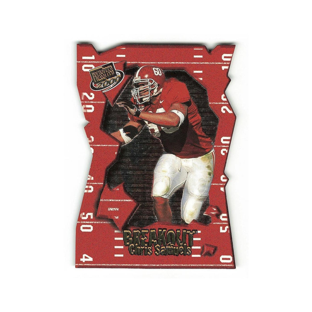 Chris Samuels 2000 Press Pass Breakout #10 Alabama Crimson Tide Football Card NM