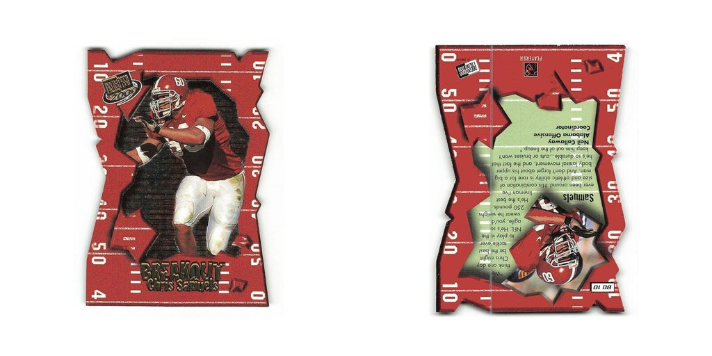 Chris Samuels 2000 Press Pass Breakout #10 Alabama Crimson Tide Football Card NM