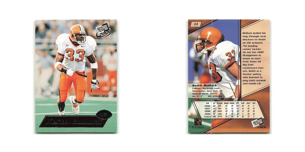 Keith Bulluck 2000 Press Pass #24 Syracuse Card NM