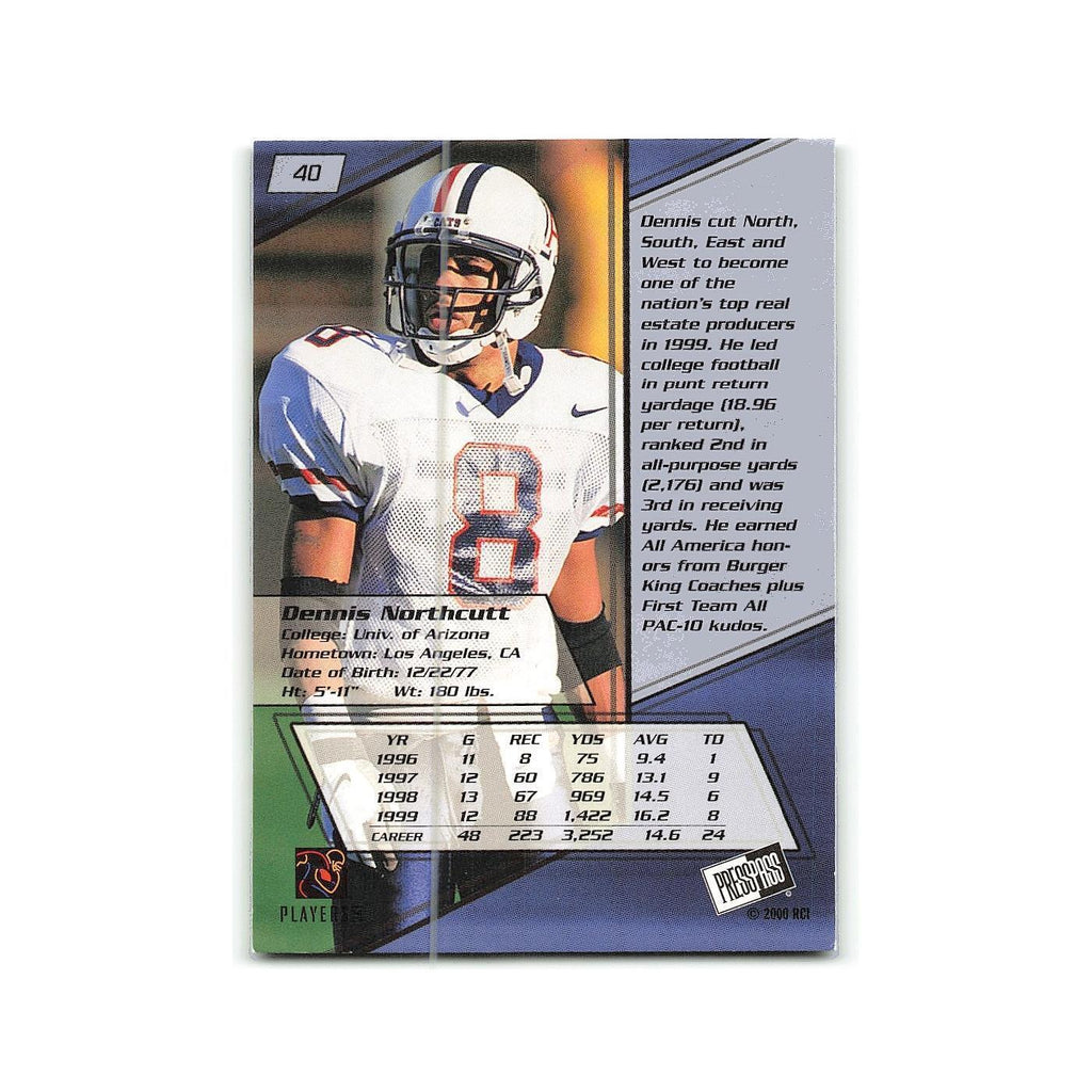 Dennis Northcutt 2000 Press Pass #40  Football Card NM