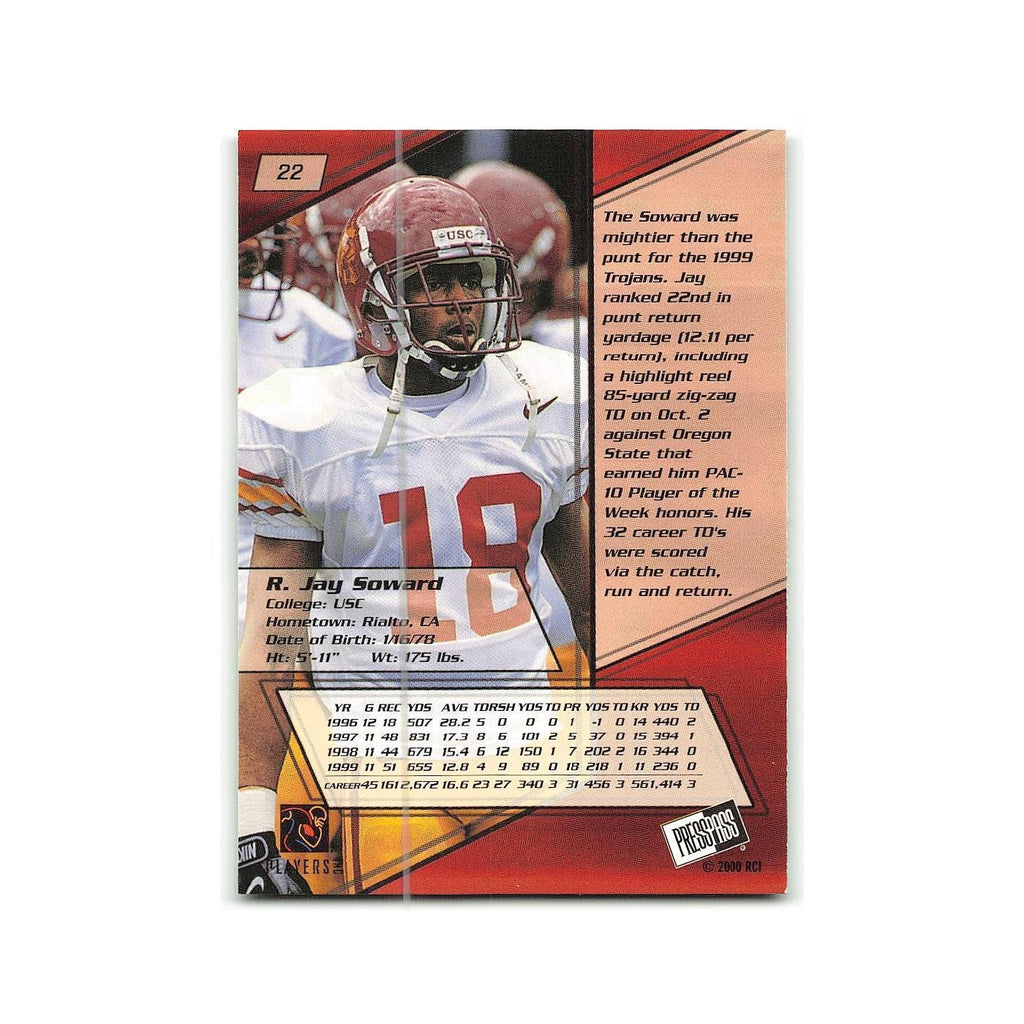 R.Jay Soward 2000 Press Pass #22