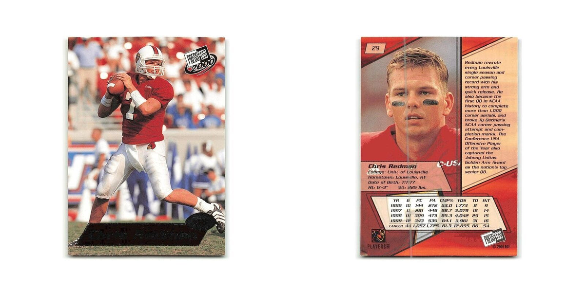 Chris Redman 2000 Press Pass #29 Louisville Cardinals Football Card NM