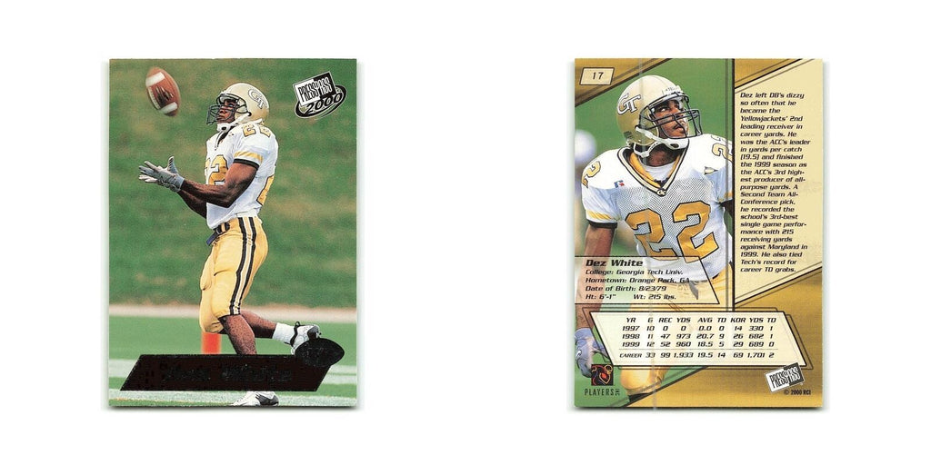 Dez White 2000 Press Pass #17