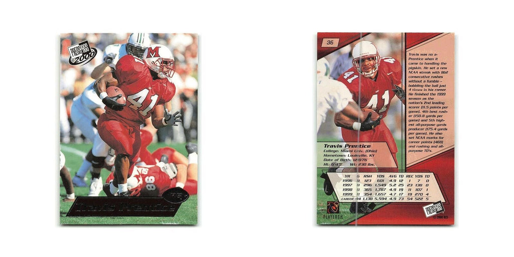 Travis Prentice 2000 Press Pass #36 Miami Ohio RedHawks Football Card NM