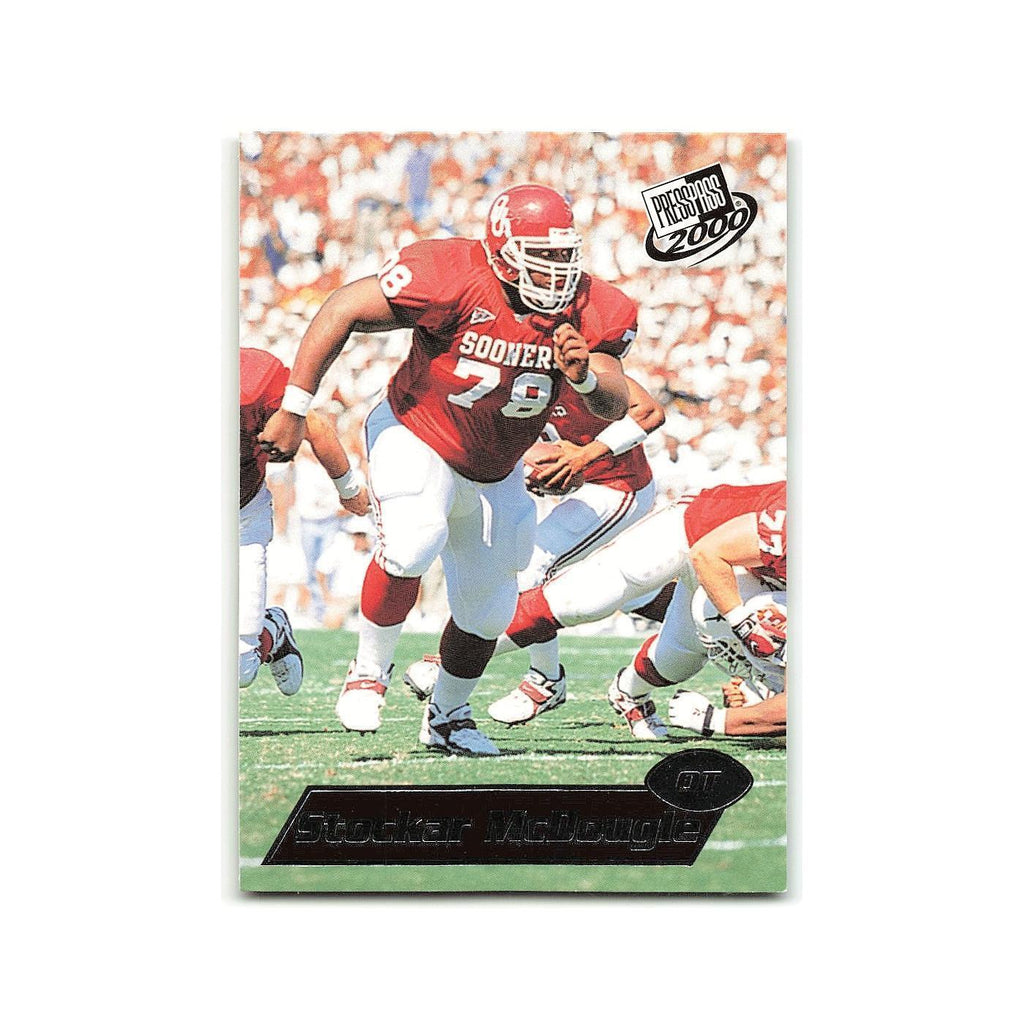 Stockar McDougle 2000 Press Pass #11 Oklahoma Sooners Football Card NM