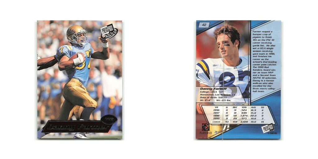 Danny Farmer 2000 Press Pass #42 UCLA Football Card NM
