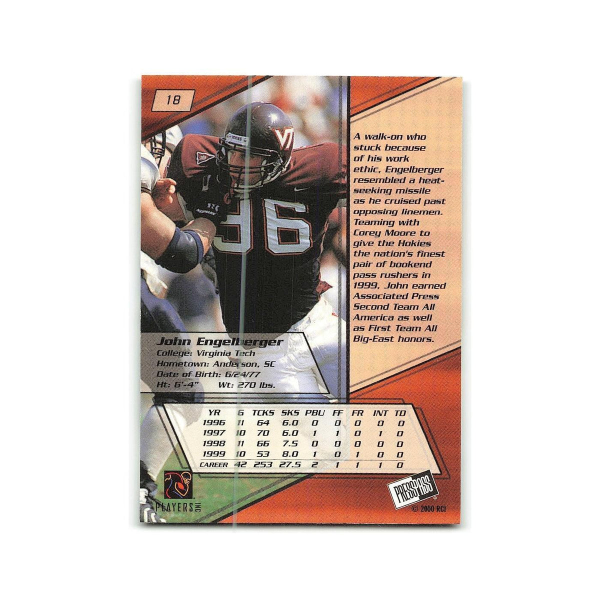 John Engelberger 2000 Press Pass