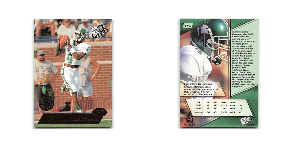 Plaxico Burress 2000 Press Pass #4 NM