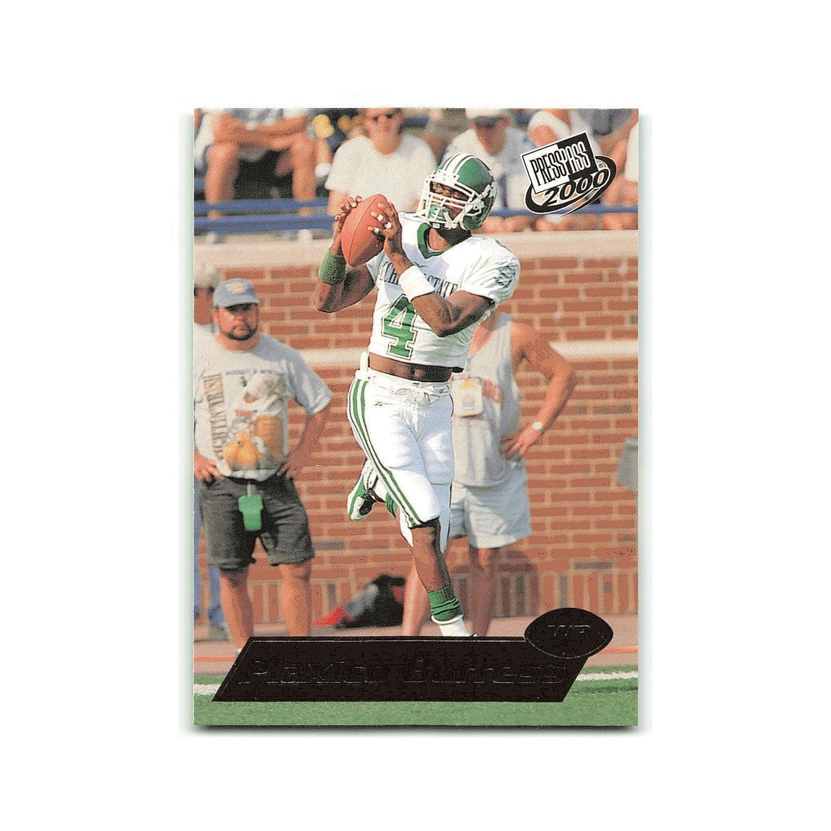 Plaxico Burress 2000 Press Pass #4 Spartans Football Card NM