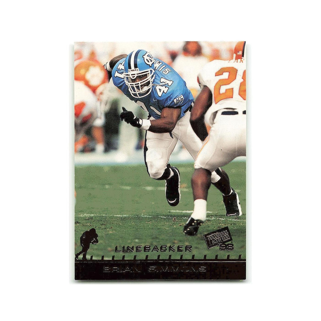 Brian Simmons 1998 Press Pass #10 North Carolina Tar Heels Football Card NM