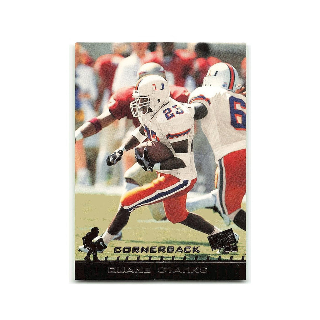Duane Starks 1998 Press Pass #24 Miami Football Card NM