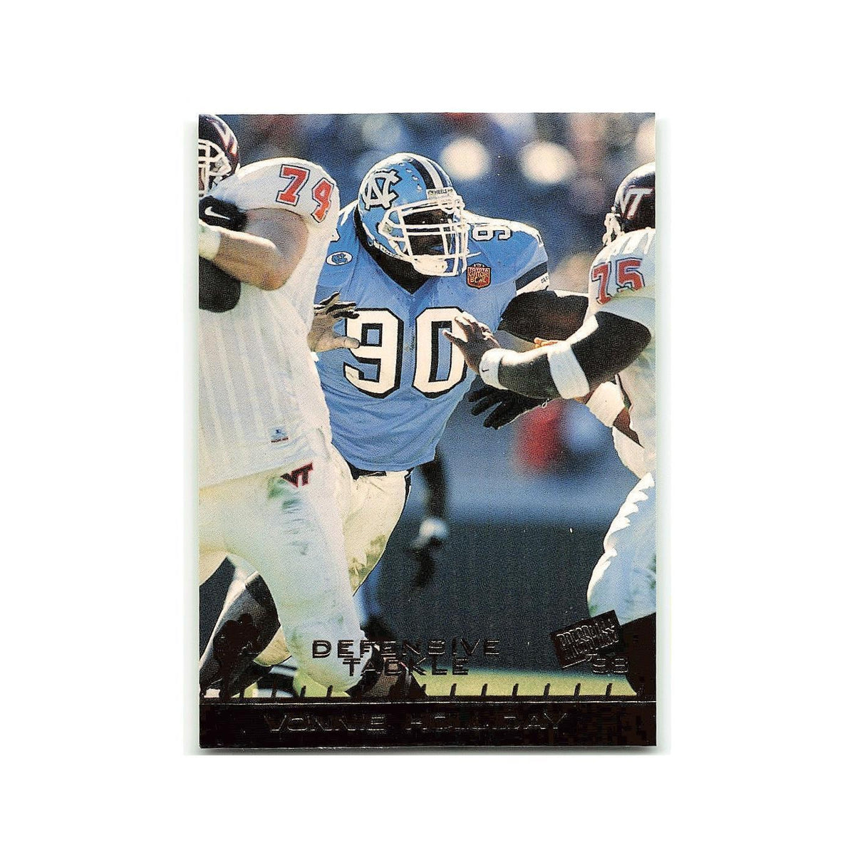 Vonnie Holliday 1998 Press Pass #26 North Carolina Tar Heels Football Card NM