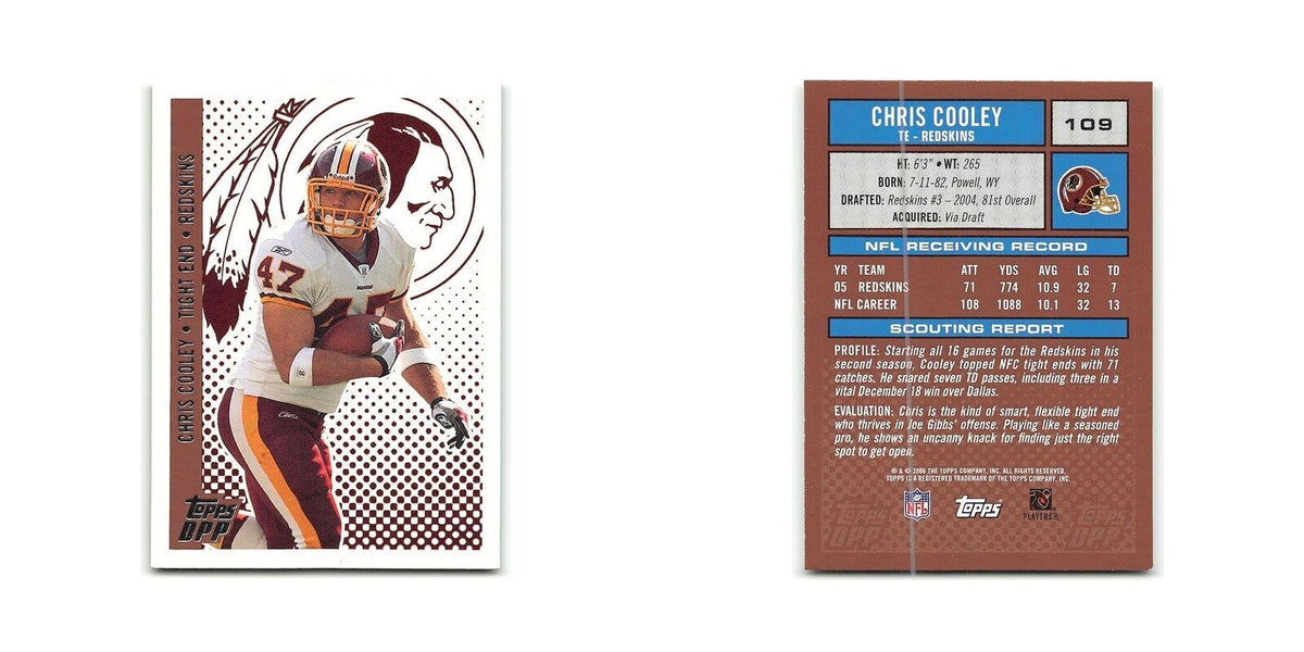 Chris Cooley 2006 Topps Draft Picks & Prospects #109 Washington Redskins NM