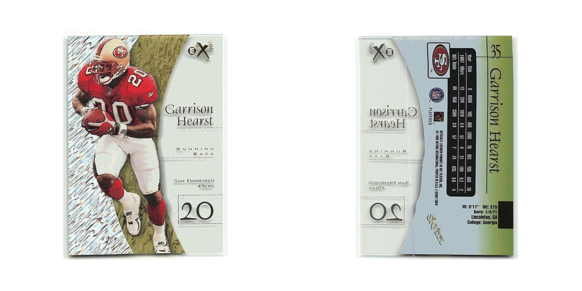 Garrison Hearst 1998 SkyBox E-X2001 #35 San Francisco 49ers Football Card NM