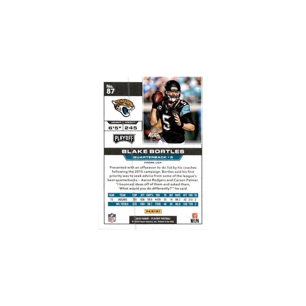 Blake Bortles 2016 Panini Playoff #87 Jacksonville Jaguars Football Card NM