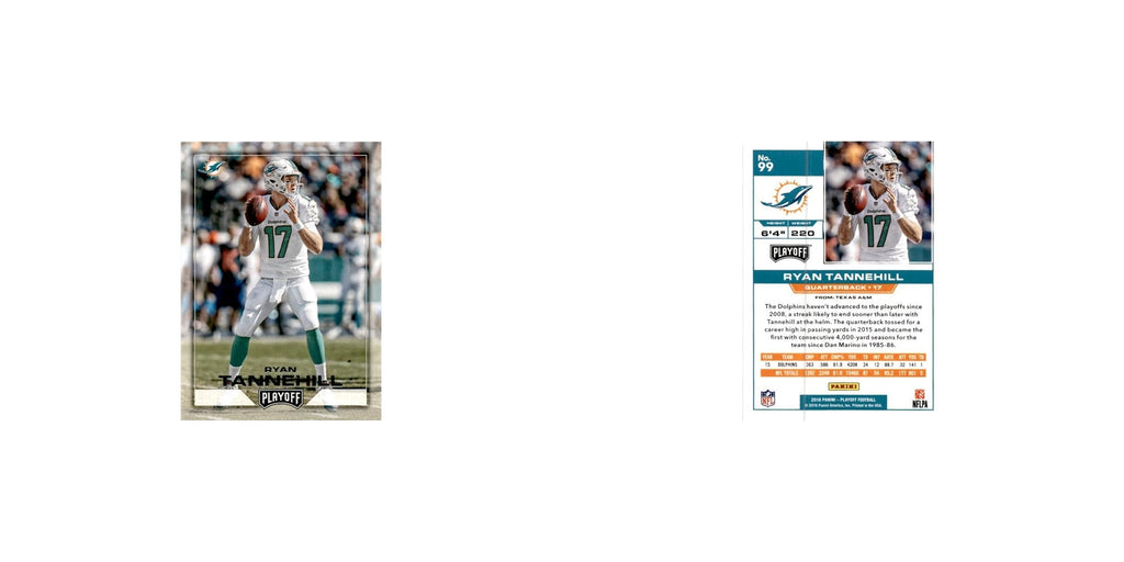 Ryan Tannehill 2016 Panini Playoff #99 Miami Dolphins Football Card NM