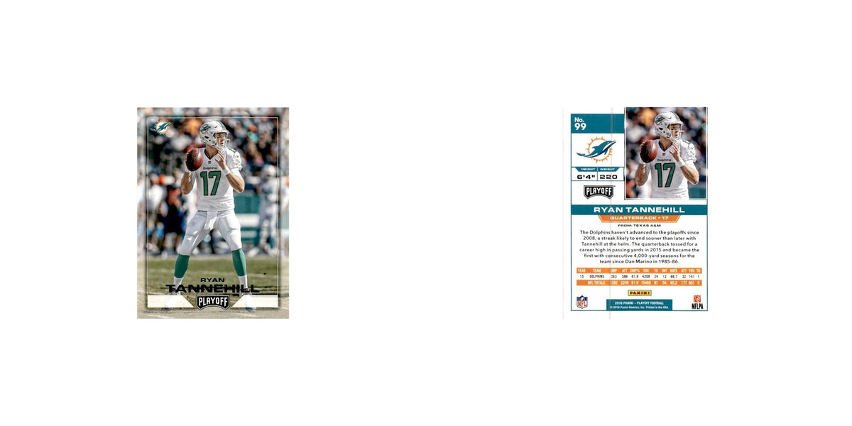 Ryan Tannehill 2016 Panini Playoff #99 Miami Dolphins Football Card NM